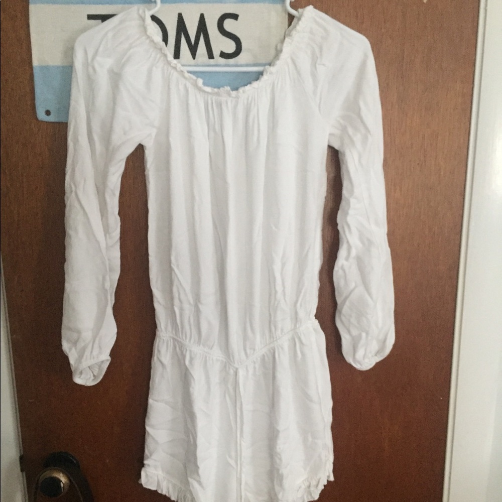 Brandy Melville off the shoulder white romper